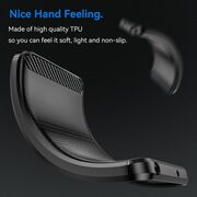 Husa pentru Nothing Phone (3a) Pro Liquid Carbon Silicone - negru