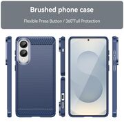 Husa pentru Samsung Galaxy S25 Edge Carbon Liquid Silicone, Albastru