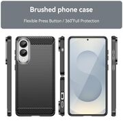 Husa pentru Samsung Galaxy S25 Edge Carbon Liquid Silicone, Negru