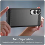 Husa pentru Samsung Galaxy S25 Edge Carbon Liquid Silicone, Negru