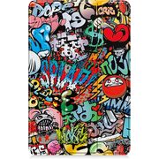 Husa pentru tableta Lenovo Tab P12 12.7 inch functie sleep/wake-up Ultralight de tip stand, graffiti