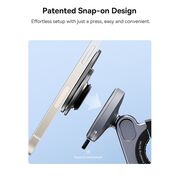 Suport bicicleta magnetic cu stand telefon Baseus  2in1, Bike Mount, Ring Stand, Snap-On, C40569001121-00