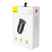 Incarcator auto bricheta Type-C, USB, PPS 30W, Baseus, CCALL-BS01, negru