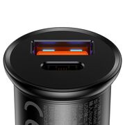 Incarcator auto bricheta Type-C, USB, PPS 30W, Baseus, CCALL-BS01, negru