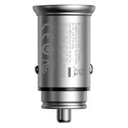 Incarcator auto bricheta Type-C, USB, PPS 30W, Baseus, CCALL-BS0S, argintiu