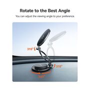 Suport telefon auto pentru bord cu magnet 360°, pliabil Baseus, C40172900121-00