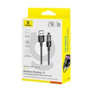 Cablu incarcare iPhone 2.4A Baseus, negru, P10382700121-00