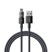 Cablu incarcare iPhone 2.4A Baseus, negru, 2m, P10382700121-01