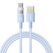 Cablu date USB-C Fast Charging Digital Display, 100W, 2m, albastru Baseus, P10382701311-01