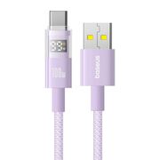 Cablu date USB-C Fast Charging Digital Display, 100W, 2m, mov Baseus, P10382701511-01
