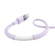 Cablu tip C cu display, Fast Charging, Type-C la Type-C, Digital Display, 100W, 2m, mov Baseus, P10382702511-01