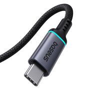 Cablu de date type-c tata la type-c mama, 4k@60hz, pd100w, 10gbps, 0.5m Baseus, negru, B0063370C111-00