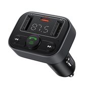 Modulator FM auto Bluetooth PD 18W, USB, USB-C, Display Baseus S-09 Lite, negru