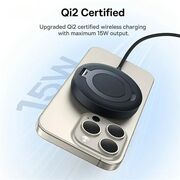 Incarcator wireless magnetic Qi2 Baseus, negru, P10273300121-02