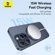 Incarcator wireless Baseus Simple Mini4 Air, 15W, gri, P10278200S11-00