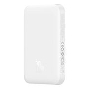Baterie externa Baseus - power bank magnetic mini air (p10059002223-00) - usb-c, magsafe, 6000mah, 20w - alb