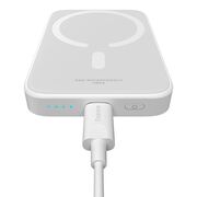 Baterie externa Baseus - power bank magnetic mini air (p10059002223-00) - usb-c, magsafe, 6000mah, 20w - alb