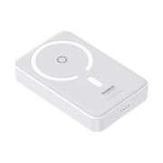 Baterie externa Baseus - power bank magpro magnetic ppcxz05 (p10064101223-00) - usb-c, 5000mah, 20w, magsafe, cable type-c, 3a, 30cm - alb