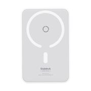 Baterie externa Baseus - power bank magpro magnetic ppcxz05 (p10064101223-00) - usb-c, 5000mah, 20w, magsafe, cable type-c, 3a, 30cm - alb