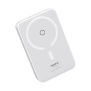 Baterie externa Baseus - power bank magpro magnetic ppcxz05 (p10064101223-00) - usb-c, 5000mah, 20w, magsafe, cable type-c, 3a, 30cm - alb