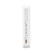 Baterie externa Baseus - power bank magpro magnetic ppcxz05 (p10064101223-00) - usb-c, 5000mah, 20w, magsafe, cable type-c, 3a, 30cm - alb