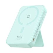 Baterie externa Baseus - power bank magpro magnetic ppcxz05 (p10064101333-00) - usb-c, 5000mah, 20w, magsafe, cable type-c, 3a, 30cm - mint