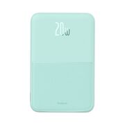 Baterie externa Baseus - power bank magpro magnetic ppcxz05 (p10064101333-00) - usb-c, 5000mah, 20w, magsafe, cable type-c, 3a, 30cm - mint
