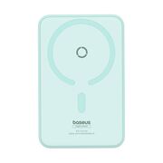 Baterie externa Baseus - power bank magpro magnetic ppcxz05 (p10064101333-00) - usb-c, 5000mah, 20w, magsafe, cable type-c, 3a, 30cm - mint