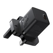 Incarcator priza UK tip C Fast Charge Baseus GaN5, 30W, negru