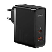 Incarcator priza Fast Charge 2in1 Baseus GaN5 Pro, 100W, negru