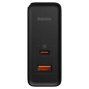 Incarcator priza Fast Charge 2in1 Baseus GaN5 Pro, 100W, negru