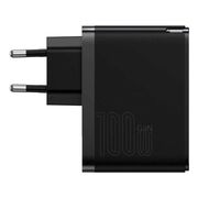 Incarcator priza Fast Charge 2in1 Baseus GaN5 Pro, 100W, negru