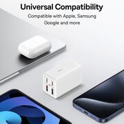 Incarcator priza US 65W GaN6 USB, Type-C Baseus 2x USB, 2x Type-C, 65W, cu Cablu Type-C, 100W, 20V, 5A, 1m, P10162702213-00