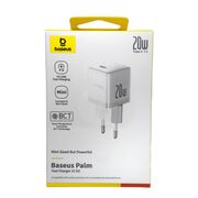 Incarcator Fast Charging tip C Baseus Palm PD 20W, alb P10111602213-00