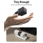 Incarcator priza Baseus - wall charger palm (p10111605113-01) - fast charger, cu cablu type-c la type-c, 30w, 5v/3.0a, 1m - cluster black