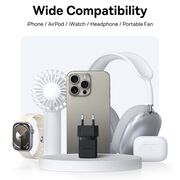 Incarcator priza Baseus - wall charger palm (p10111608113-00) - 2 in 1 fast charger, usb, type-c, 20w, 5v/3a - cluster black