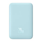 Baterie externa Baseus - power bank magnetic mini (ppcx110103) - usb-c, magsafe, 10000mah, 20w, with cable type-c, 3a, 30cm - bleu