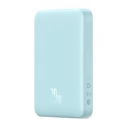 Baterie externa Baseus - power bank magnetic mini (ppcx110103) - usb-c, magsafe, 10000mah, 20w, with cable type-c, 3a, 30cm - bleu