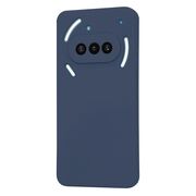 Husa pentru  Nothing Phone (3a) Liquid Silicone, subțire, captusita cu microfibra, anti amprentă, protectie cameră foto, Albastru