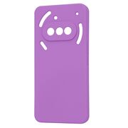 Husa pentru  Nothing Phone (3a) Liquid Silicone, subțire, captusita cu microfibra, anti amprentă, protectie cameră foto, Mov