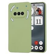 Husa pentru  Nothing Phone (3a) Liquid Silicone, subțire, captusita cu microfibra, anti amprentă, protectie cameră foto, Verde