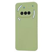 Husa pentru  Nothing Phone (3a) Liquid Silicone, subțire, captusita cu microfibra, anti amprentă, protectie cameră foto, Verde