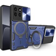 Husa pentru  Honor X8c cu protecție pentru cameră și suport magnetic integrat Ring Shockproof, Albastru
