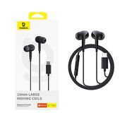 Casti Baseus - wired earphones encok cz18 (a00170100213-z1) - type-c, 20hz-20khz - moon white