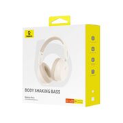 Casti Baseus - wireless headphones bass 35 max (a00070800221-00) - on-ear, bluetooth 5.3, sound isolation, foldable - stellar white