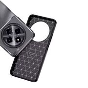 Husa de protectie pentru  Xiaomi 15 Ultra Auto Focus Slim, Anti-Scratch, cu fibra de carbon si protectie lentile - Negru denim