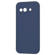 Husa pentru  Google Pixel 9A Liquid Silicone, subțire, captusita cu microfibra, anti amprentă, protectie cameră foto, Albastru