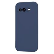Husa pentru  Google Pixel 9A Liquid Silicone, subțire, captusita cu microfibra, anti amprentă, protectie cameră foto, Albastru