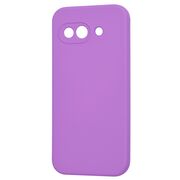 Husa pentru  Google Pixel 9A Liquid Silicone, subțire, captusita cu microfibra, anti amprentă, protectie cameră foto, Mov