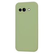 Husa pentru  Google Pixel 9A Liquid Silicone, subțire, captusita cu microfibra, anti amprentă, protectie cameră foto, Verde